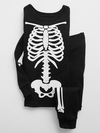 babyGap 100% Organic Cotton Skeleton PJ Set | Gap Factory
