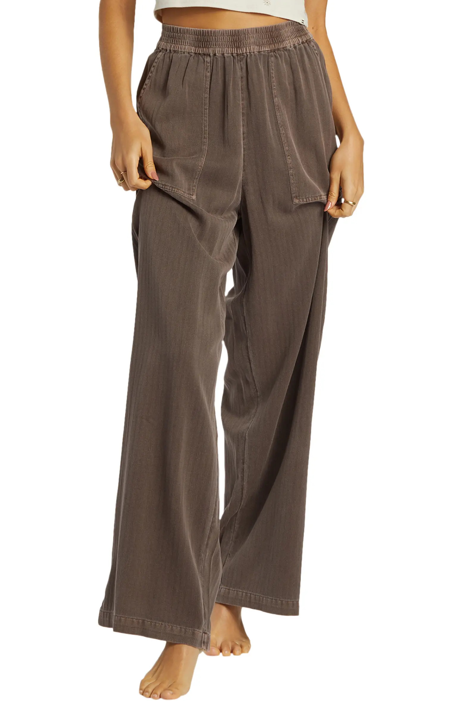 Billabong Free Time Cotton Wide Leg Pants | Nordstrom | Nordstrom