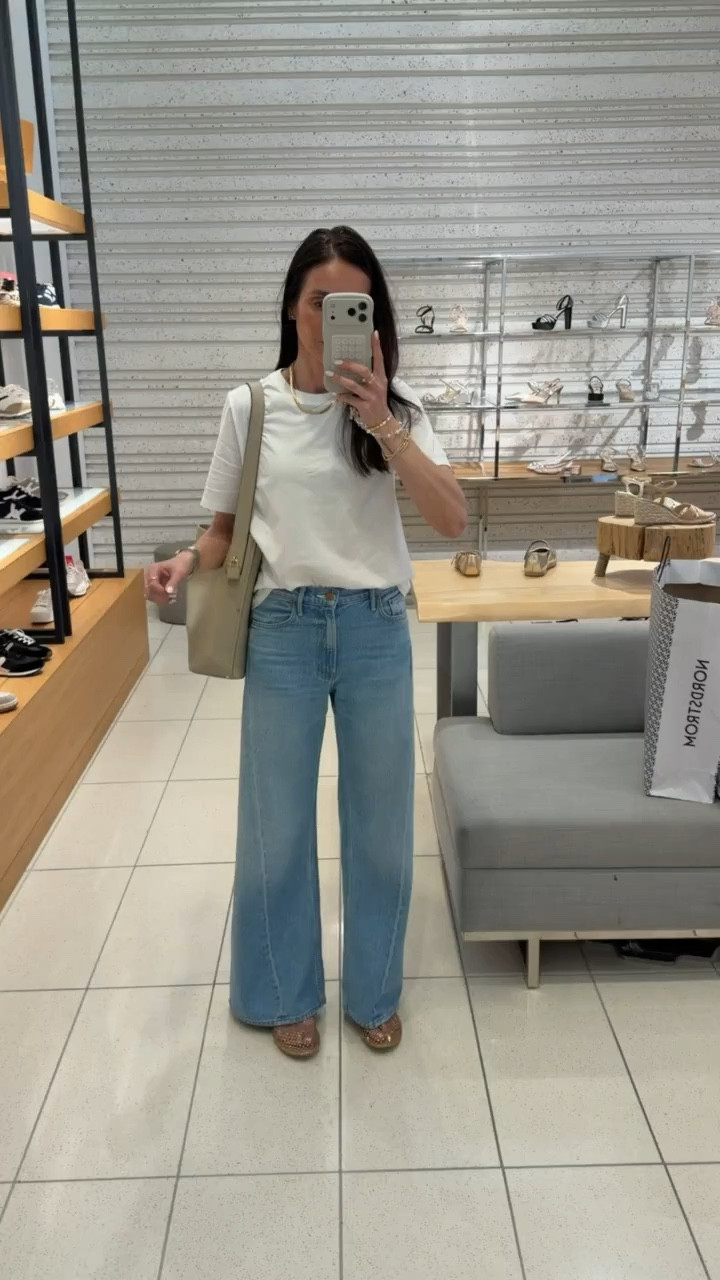 Simple and minimal, spring outfit. MOTHER jeans, fashion staples, shopping outfit, spanx code ANNAMXSPANX

#LTKOver40