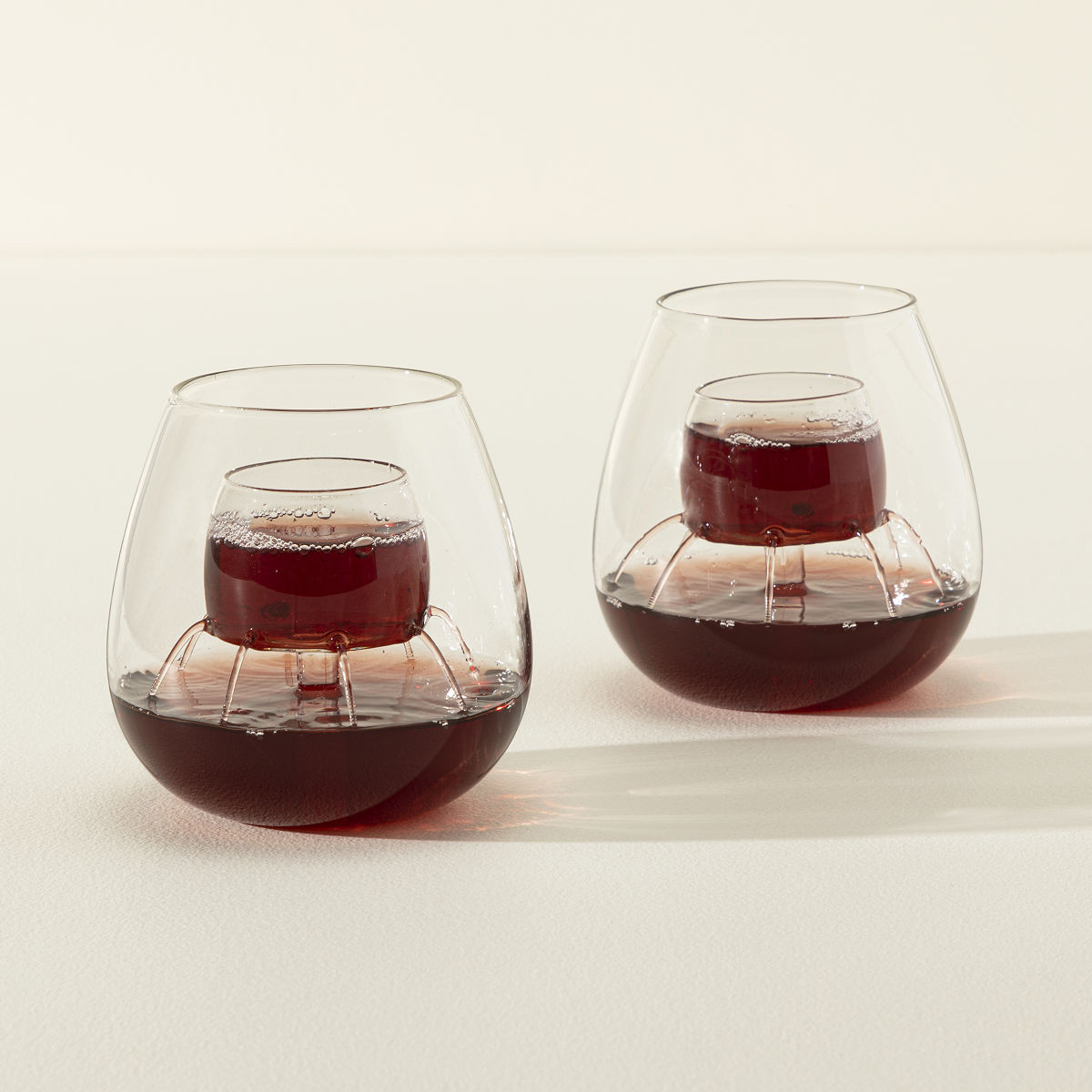 Stemless Aerating Wine Glasses - Set of 2 | UncommonGoods