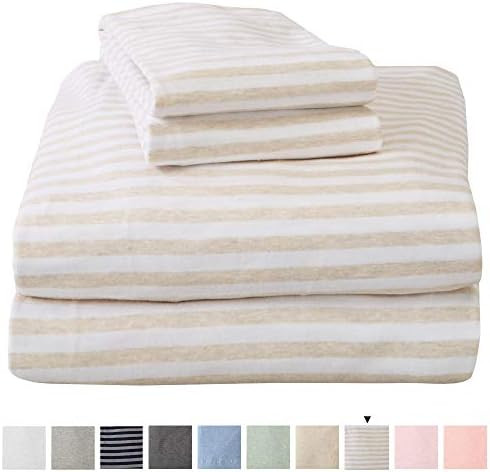 Jersey Knit Sheets. All Season, Soft, Cozy Full Jersey Sheets. T-Shirt Sheets. Jersey Cotton Sheets. | Amazon (US)