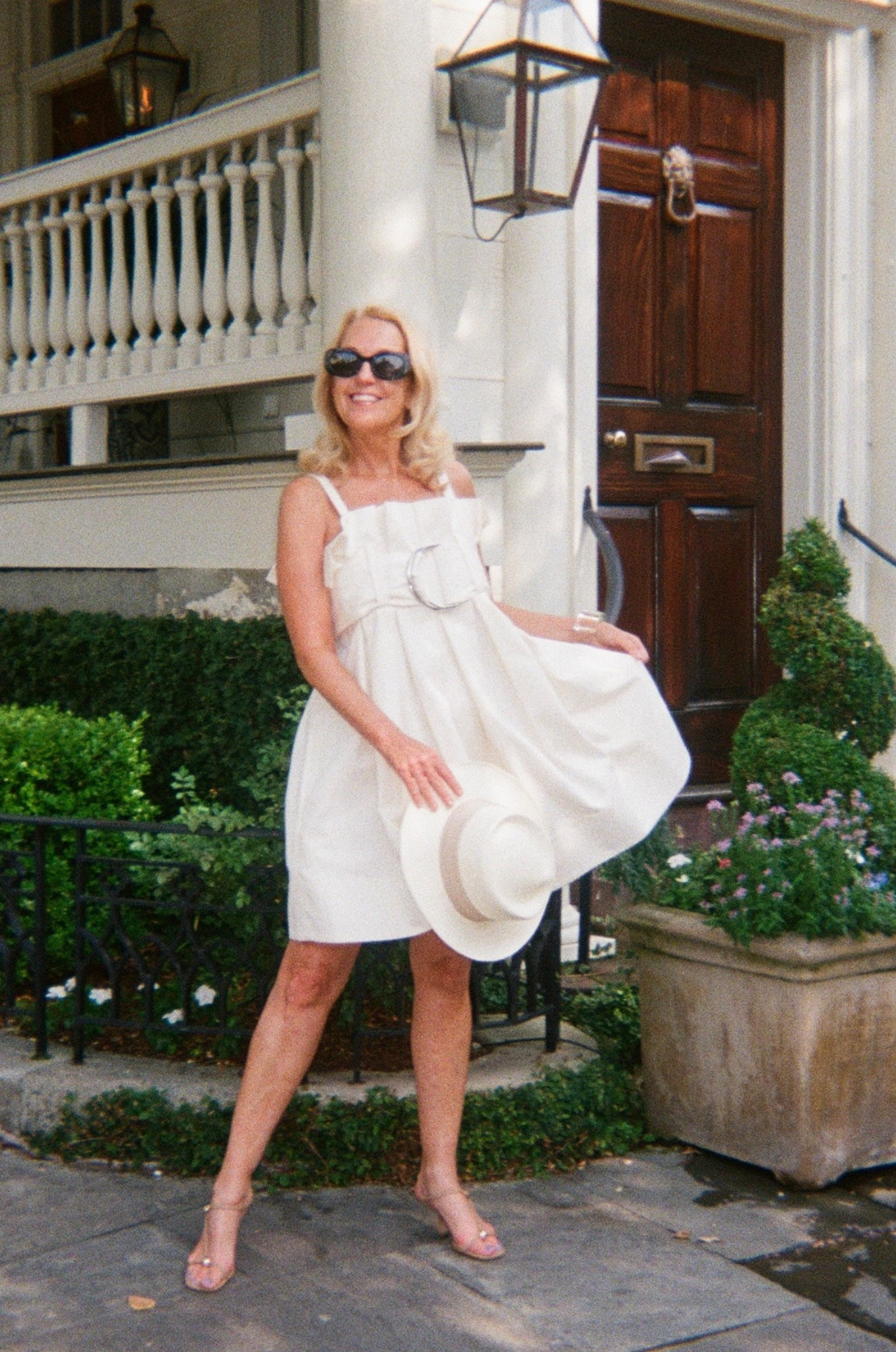 Favorite summer dress on repeat . . . It also has awesome pockets!!! What more do you need! 
|
#arebelinprada #pockets #weddingguestdress #carriestyle #datenightdress #travelinstyle #nudesandals #kittenheels 

#LTKShoeCrush #LTKTravel #LTKWedding