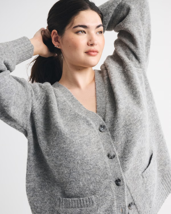 Dad V-Neck Cardigan | Abercrombie & Fitch (US)