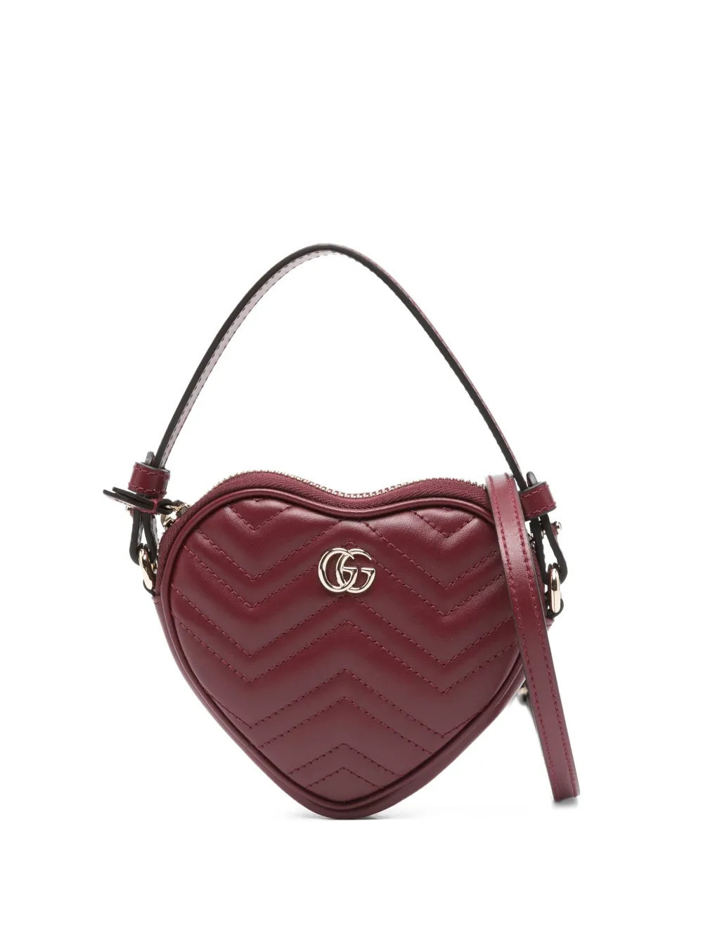 Gucci mini GG Marmont heart-shaped tote bag - Red | Farfetch Global