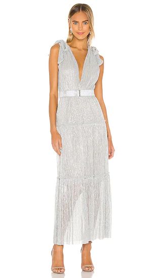 Sabina Musayev Helena Dress in Silver - Metallic Silver. Size M (also in S, XS). | Revolve Clothing (Global)