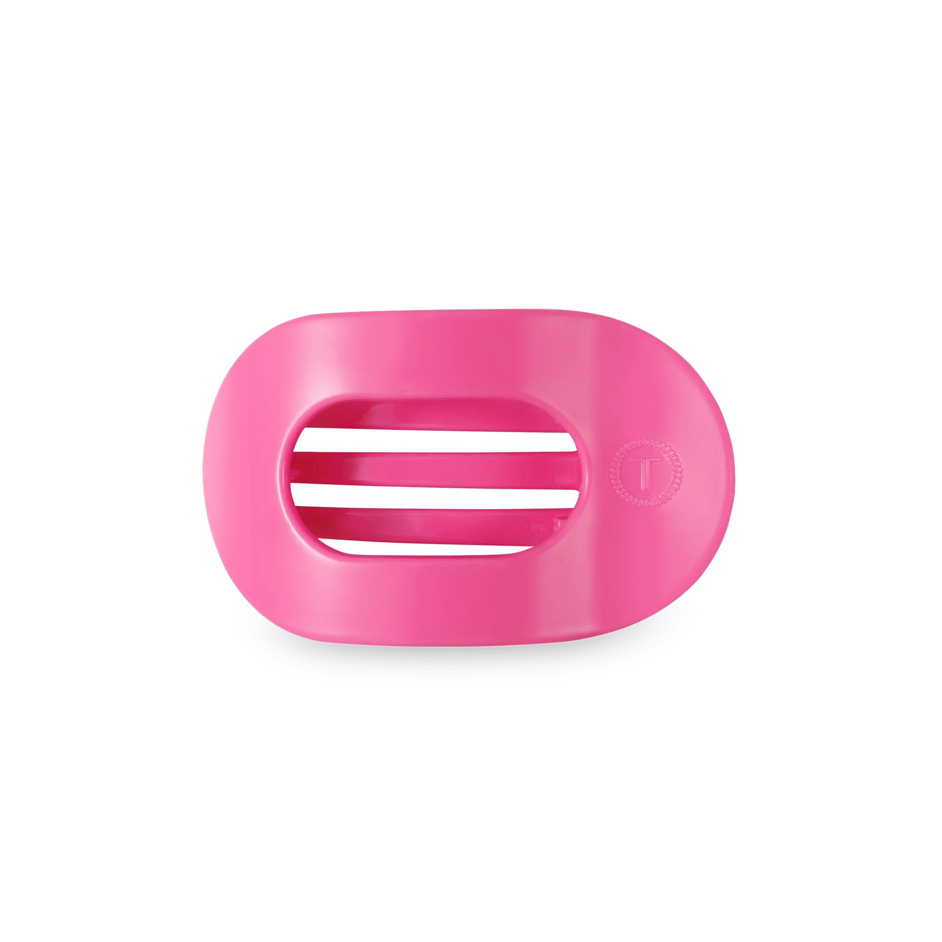 Paradise Pink Small Flat Round Hair Clip | TELETIES