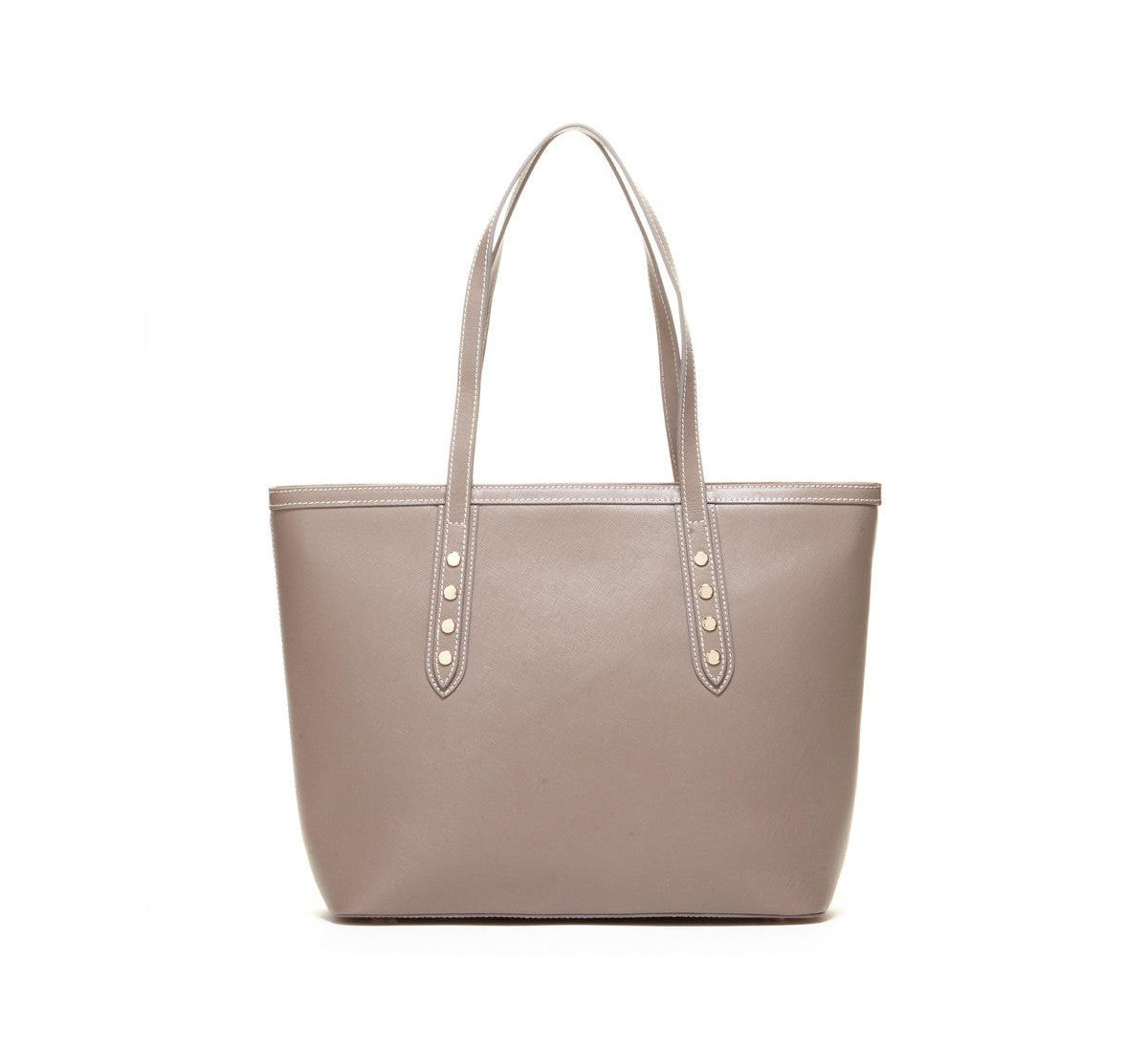 Susu Dark Dune Leather Shoulder Bag Big Work Tote Purse for Women's Laptop Handbag - Light gray/pastel grey | Macy's