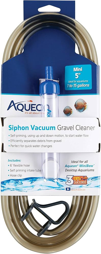 Aqueon Aquarium Siphon Vacuum Gravel Cleaner Mini - 5 Inches | Amazon (US)