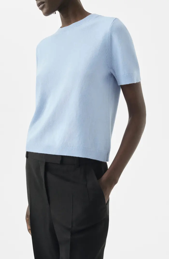 Selection Short Sleeve Wool & Cashmere Sweater | Nordstrom