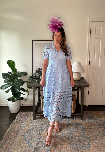 Lace blue midi from Belk 