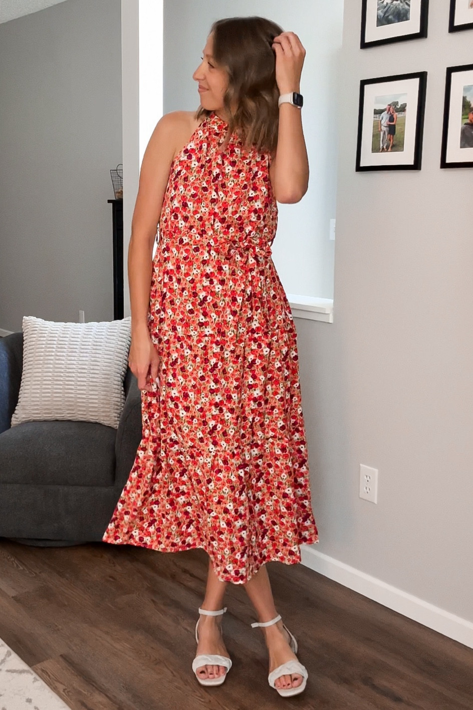 Wedding guest dress under $50! 

For reference I’m 5’10 wearing a medium! 

#LTKWedding #LTKFindsUnder50 #LTKStyleTip