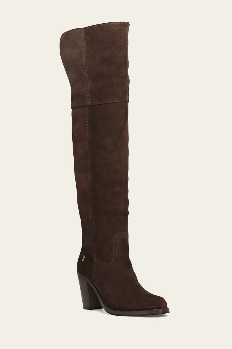 Women's Dark Brown Corinne Over The Knee Boot | The Frye Company | FRYE