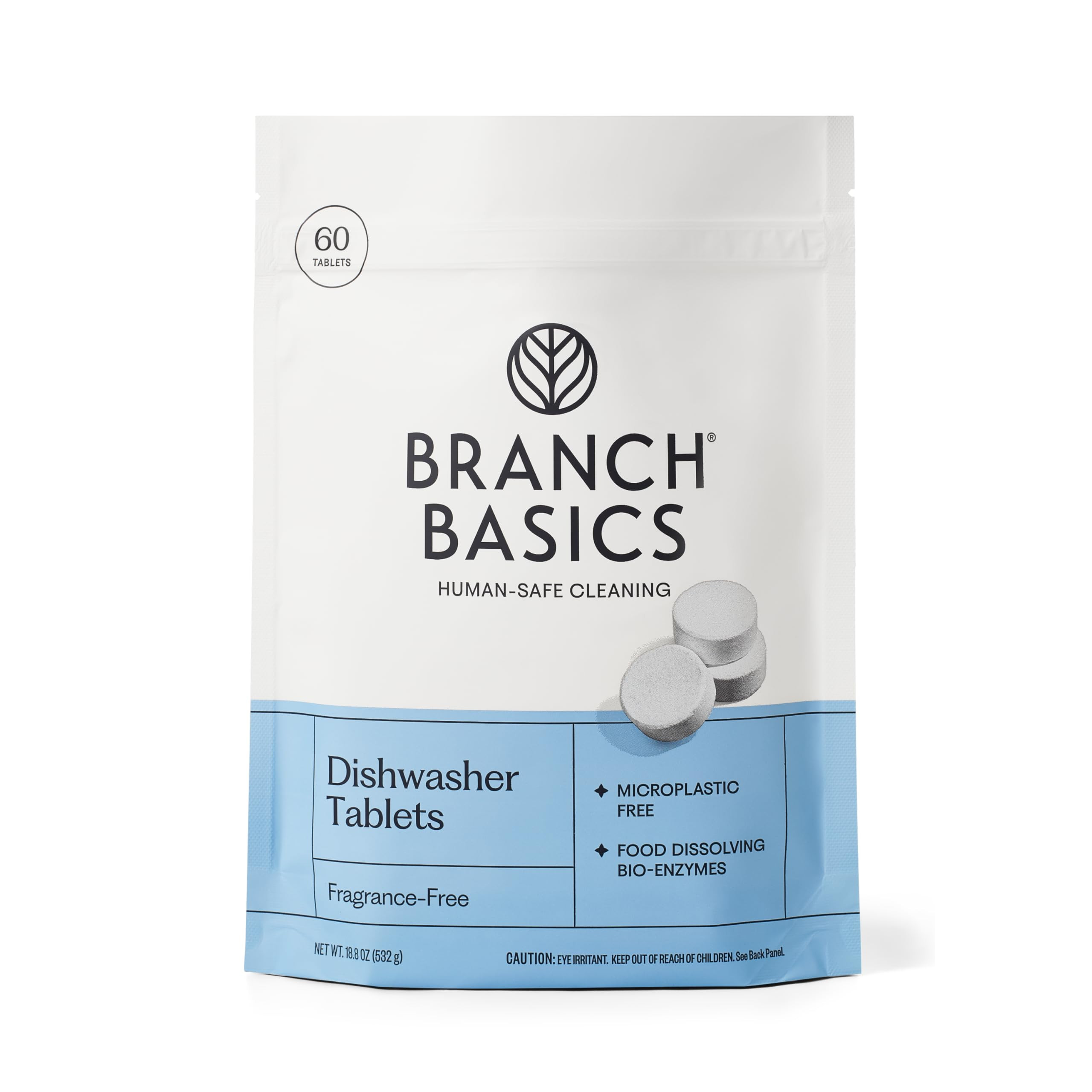Branch Basics Dishwasher Tablets – 60 Ct | Plastic-Free, Fragrance-Free, Human-Safe | Delivers ... | Amazon (US)