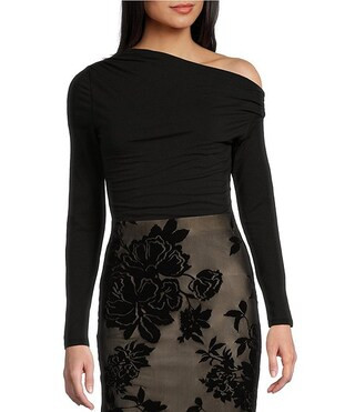 Long Sleeve Off-The-Shoulder Bodysuit | Dillard's