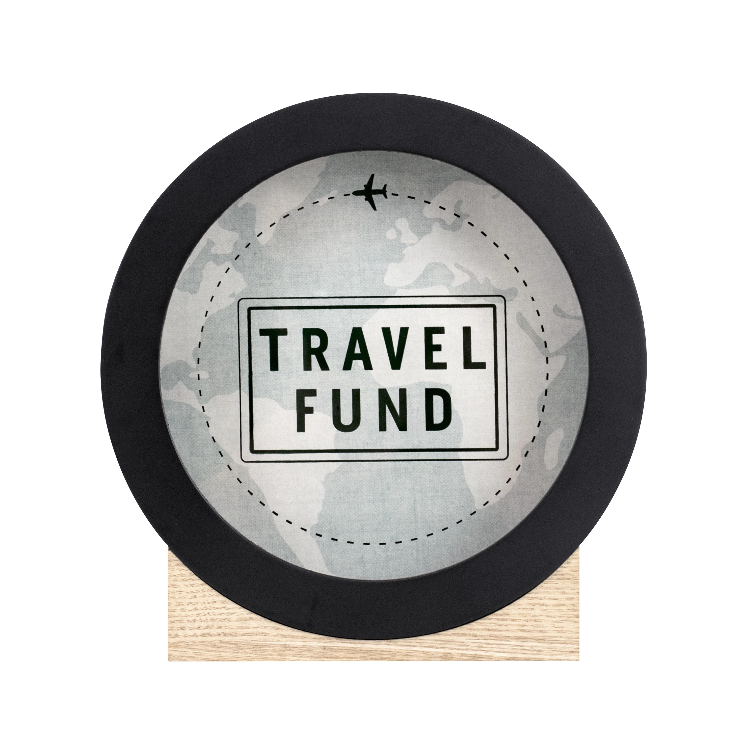 Mainstays 8.25" Travel Fund Bank, Black | Walmart (US)