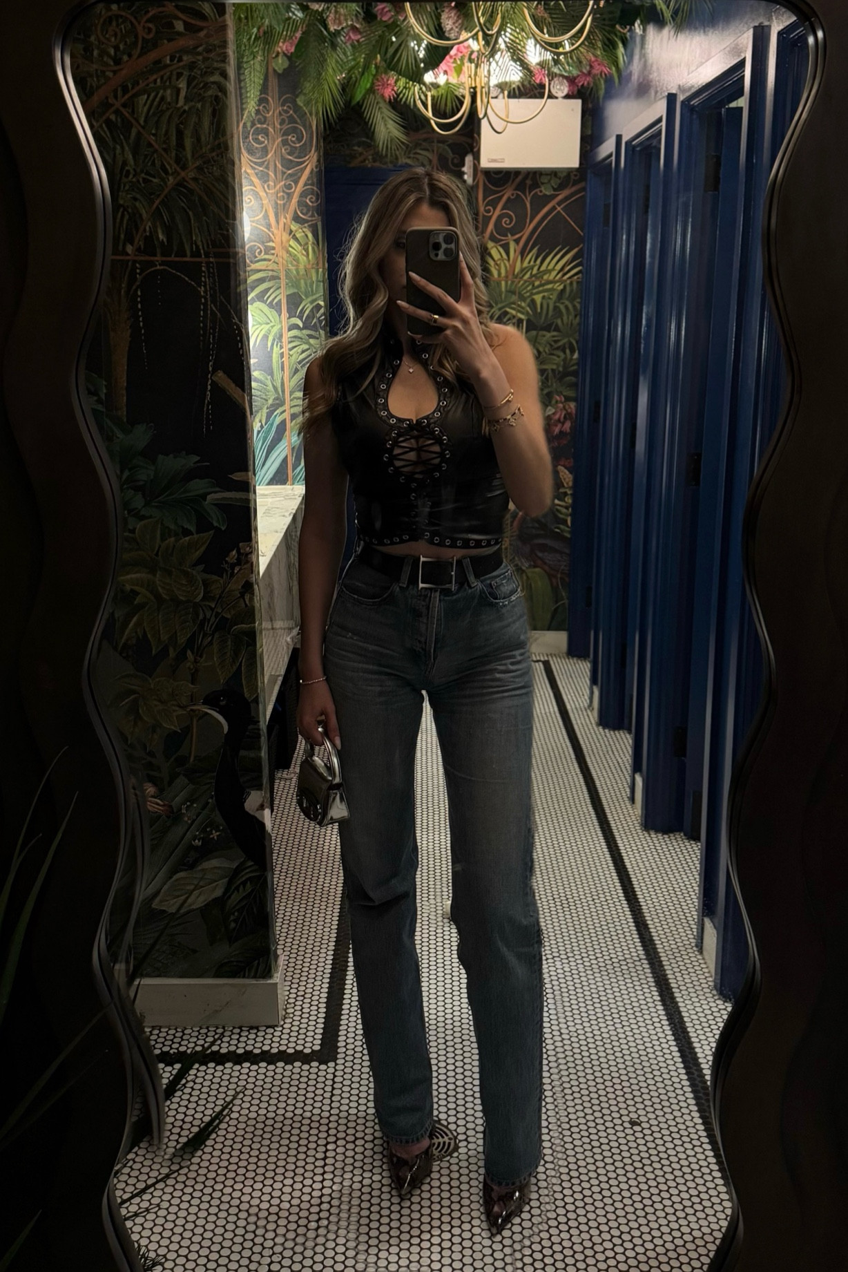 Going out top - leather and denim 

#LTKFindsUnder50 #LTKStyleTip