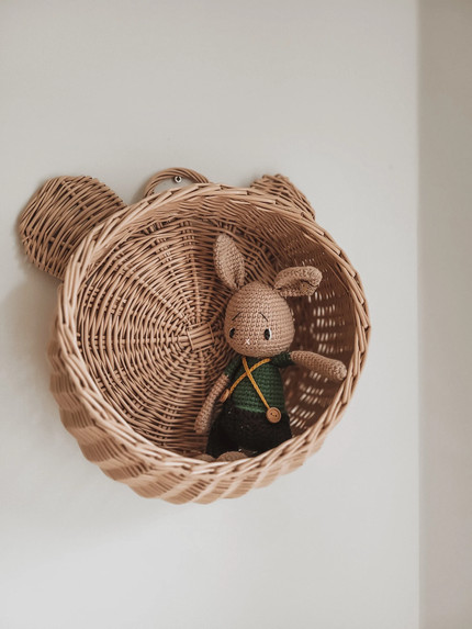 Handmade Natural Wicker Decorative Basket