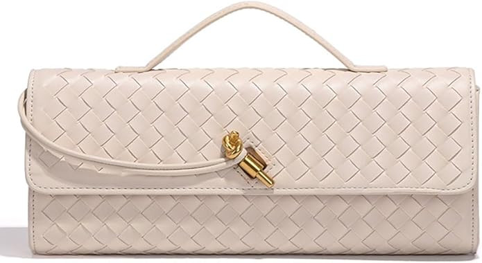 Trendy Woven Evening Clutch Purses Women Underarm Shoulder Handbag Cute Satchels Crossbody Purse ... | Amazon (US)