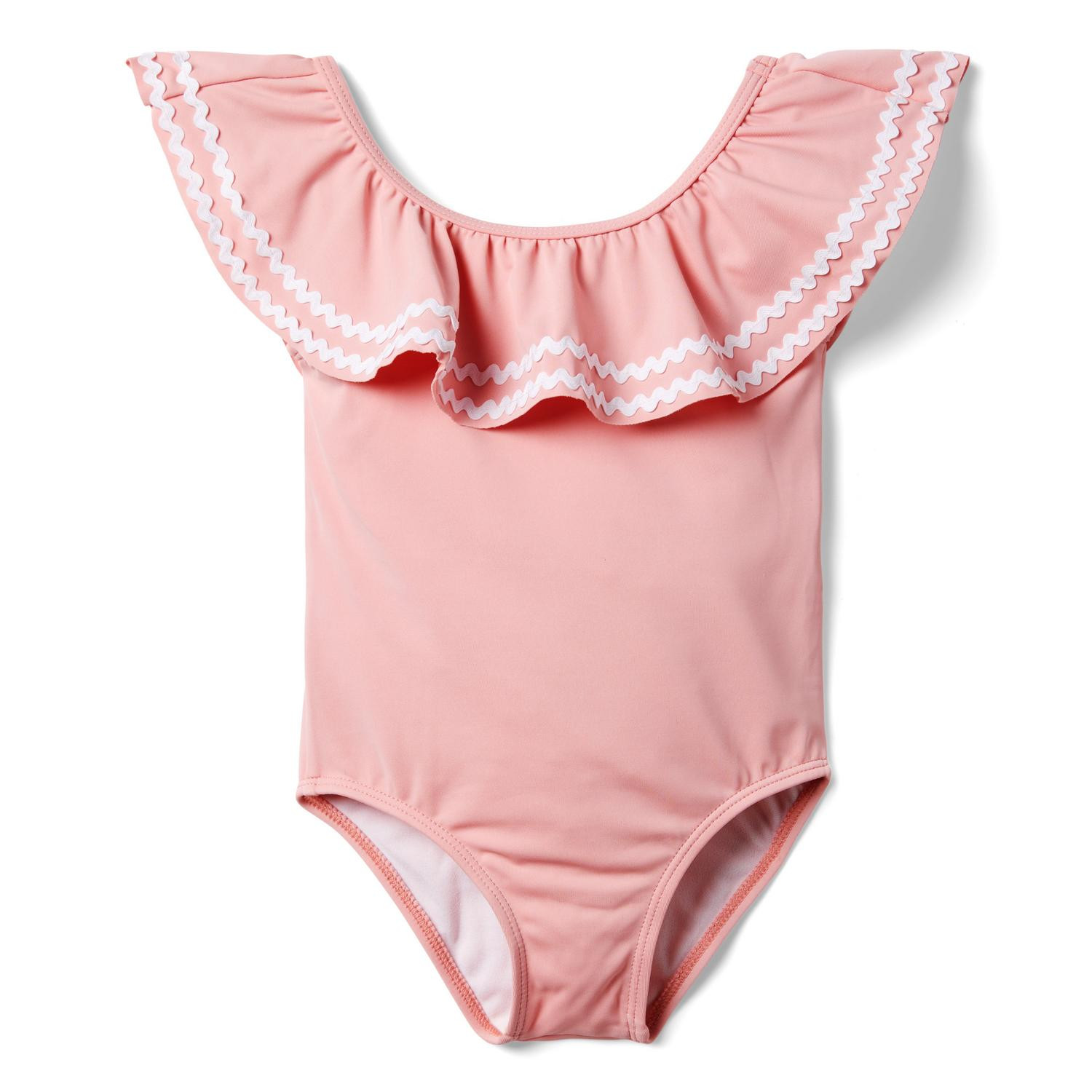 Ric Rac Ruffle Recycled Swimsuit | Janie and Jack