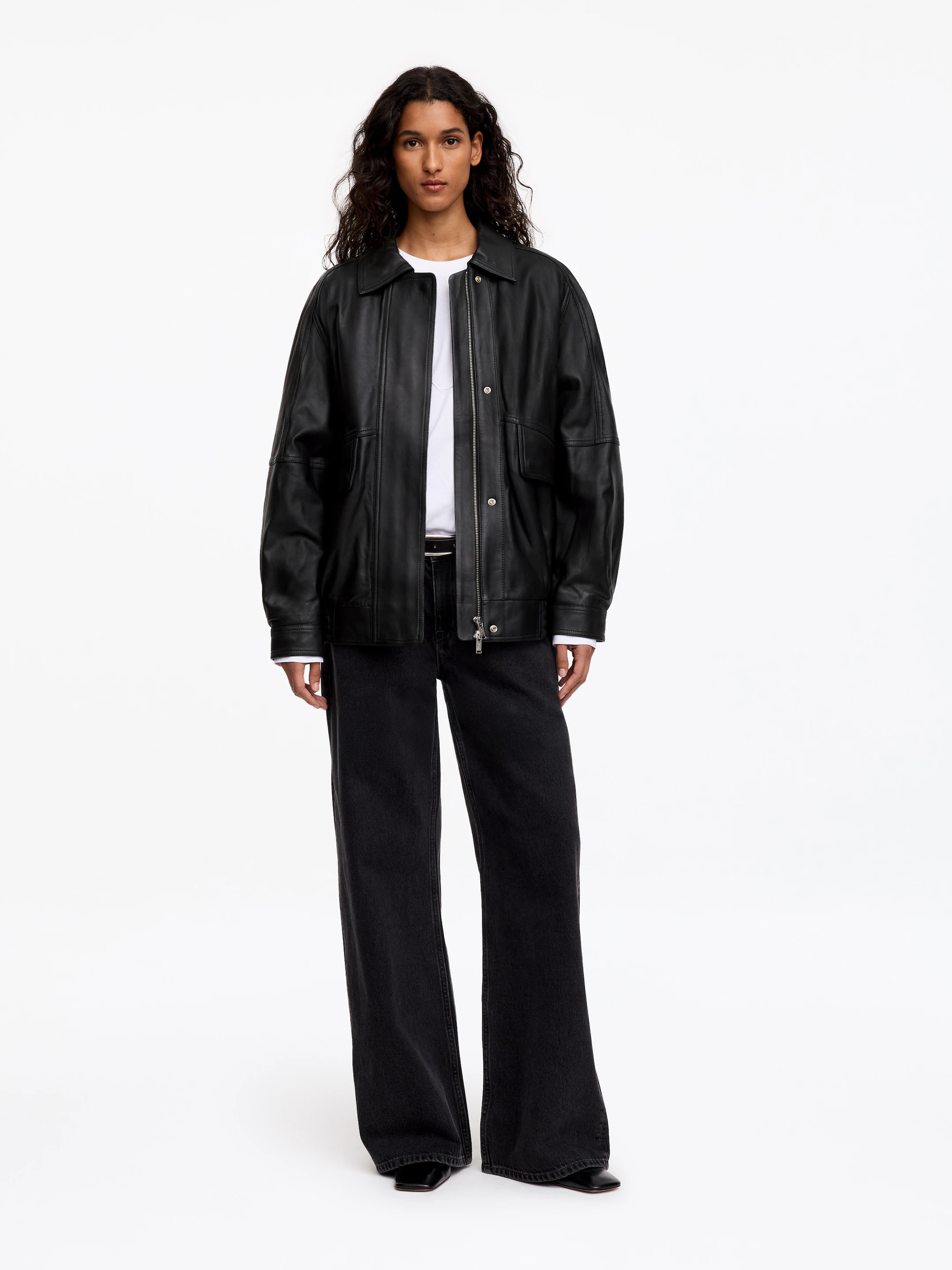 Lockere Lederjacke | Arket EU