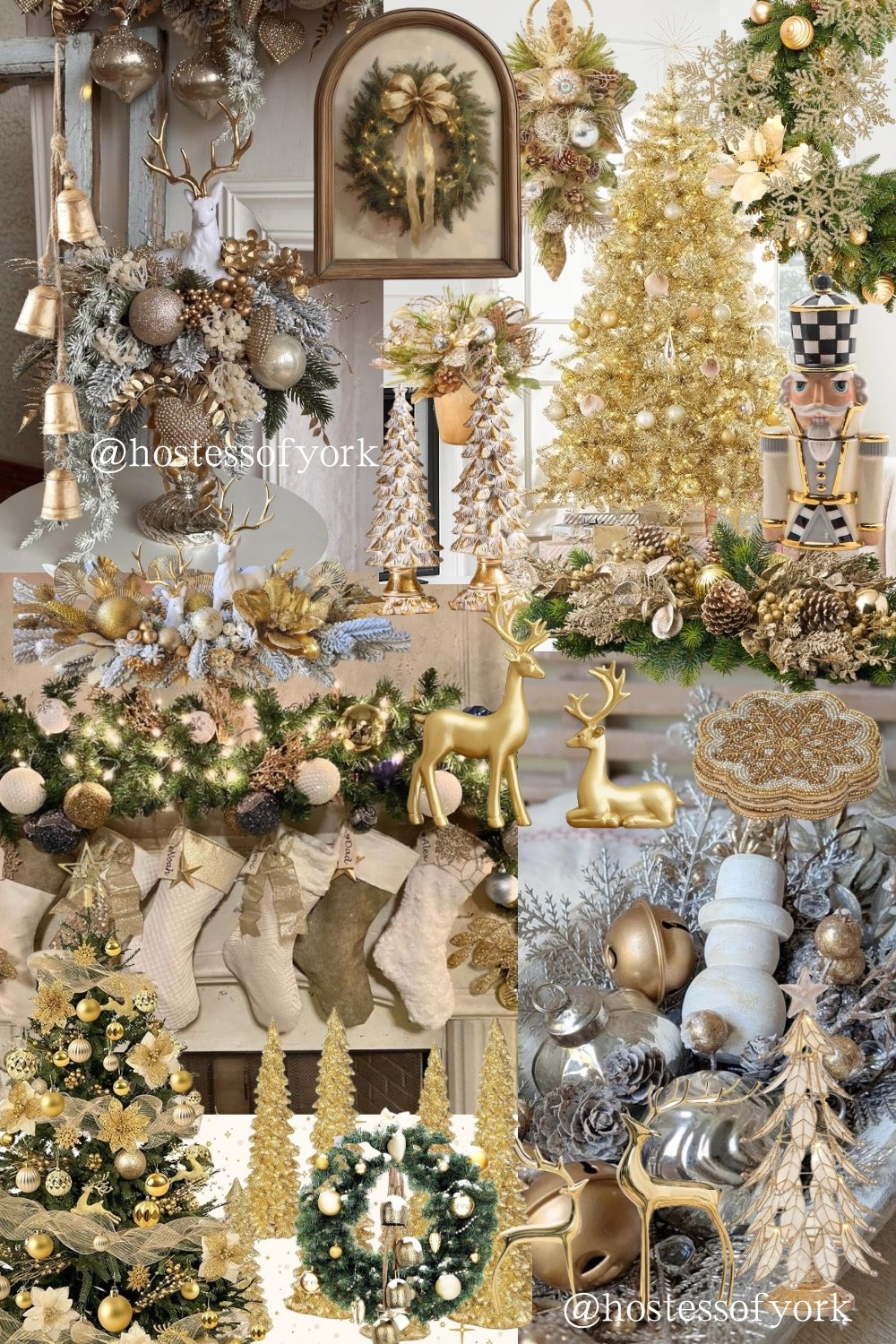 Gold Christmas decor aesthetic! This beautiful style is so clean yet classic! 

#christmas #decorations #gifts #reindeer #holidays #hosting #dinner #parties #giftguide #home #gift #snow #stockings 

#LTKGiftGuide #LTKHome #LTKHoliday