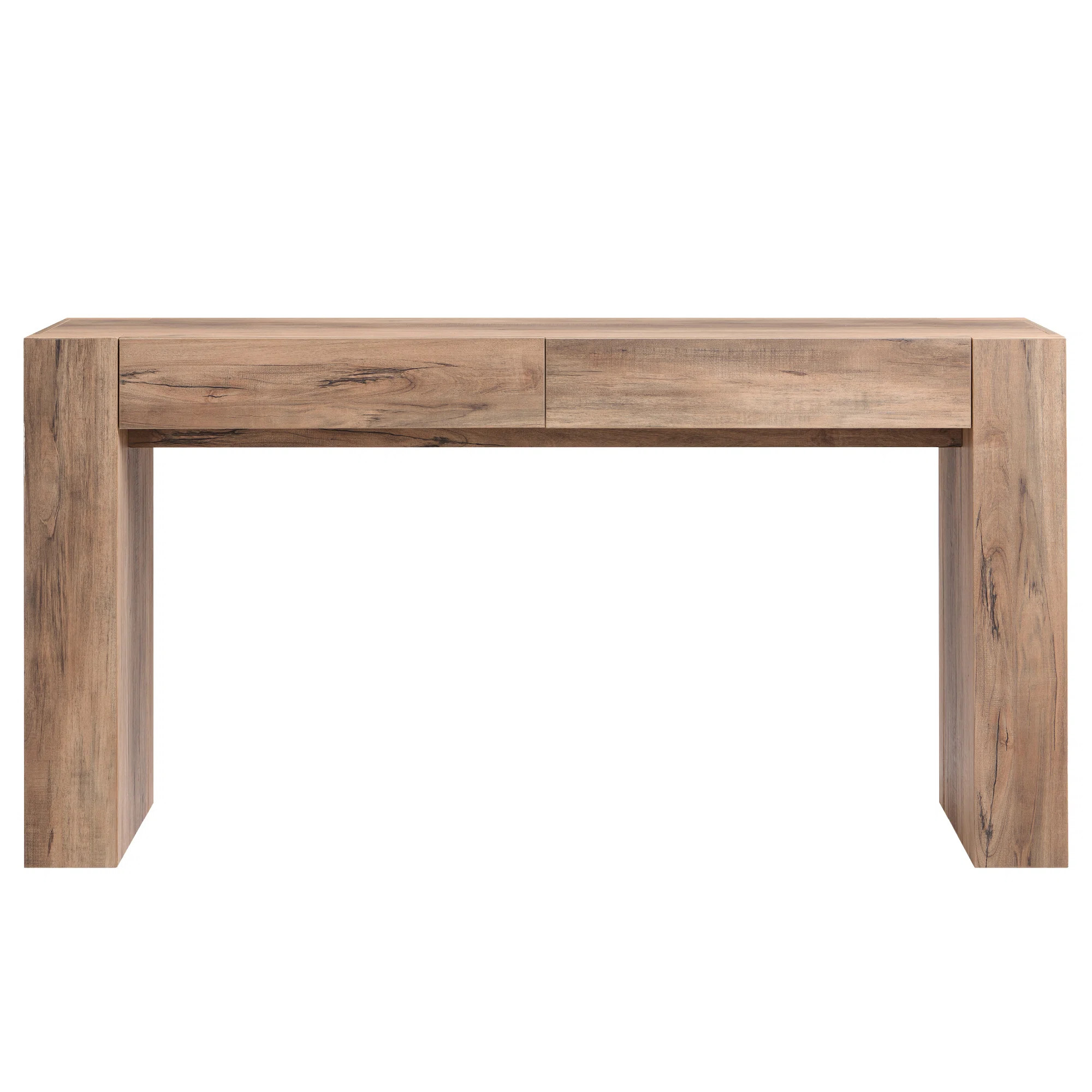 63-Inch Farmhouse Wooden Console Table - Rectangular Sofa Table Behind Couch, Entryway Table For ... | Wayfair North America