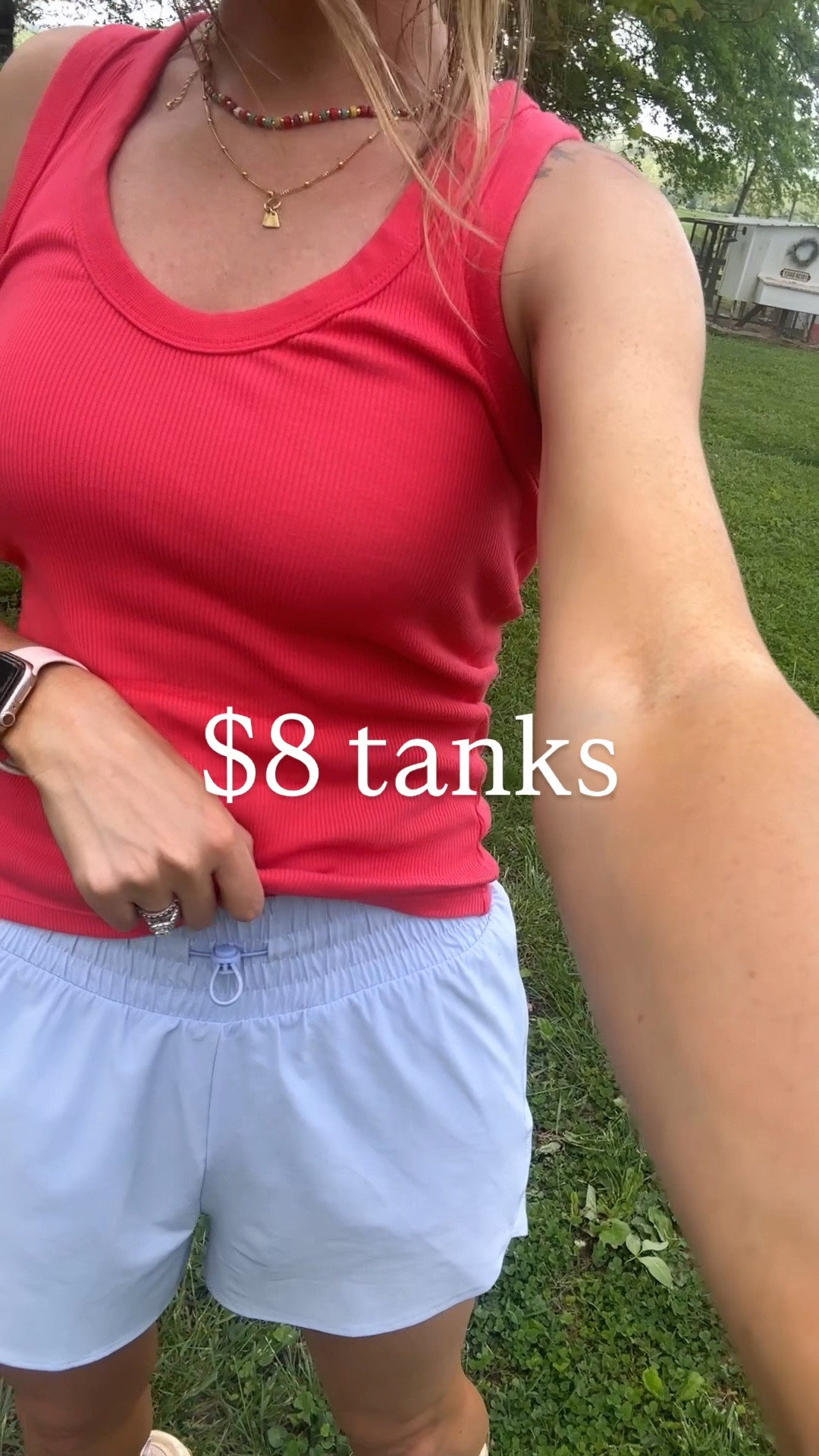 $8 tanks that are such good quality! Stretchy, soft, can be dressed up or down, won’t show your stomach or your bra straps 🙌up

#LTKSeasonal #LTKFamily #LTKActive