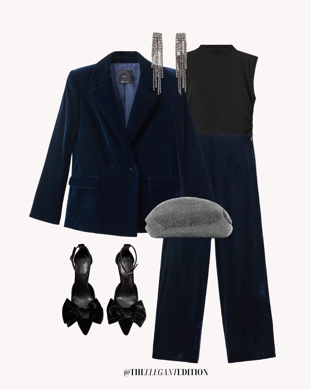 Navy velvet suit with crystal earrings and heels

#LTKSeasonal #LTKStyleTip #LTKeurope #velvetsuit #navyoutfit #partysuit #crystalearrings

#LTKpartywear #LTKstyletip #LTKeurope