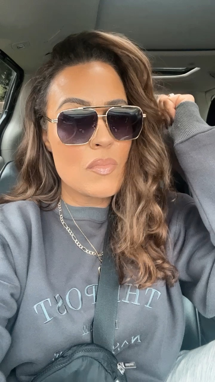 My favorite Amazon designer inspired sunnies and comfy sweatshirt! Bottega dupe, Amazon dupe, Amazon find, Lululemon belt bag, oversized sweatshirt, bestseller sweatshirt, Seen wearing in my recent “mom life” Reel on IG @laidbackluxelife, this Charcoal color of my sweatshirt is sold out but there is a new pretty Chocolate for Fall and the Cream restocked, runs very oversized so no need to size up, mom style, casual style, casual outfit, mom outfit #LaidbackLuxeLife

Sweatshirt: S (Charcoal is sold out but available in other colors)

Follow me for more fashion finds, beauty faves, lifestyle, home decor, sales and more! So glad you’re here!! XO, Karma

#LTKfindsunder50 #LTKover40 #LTKstyletip