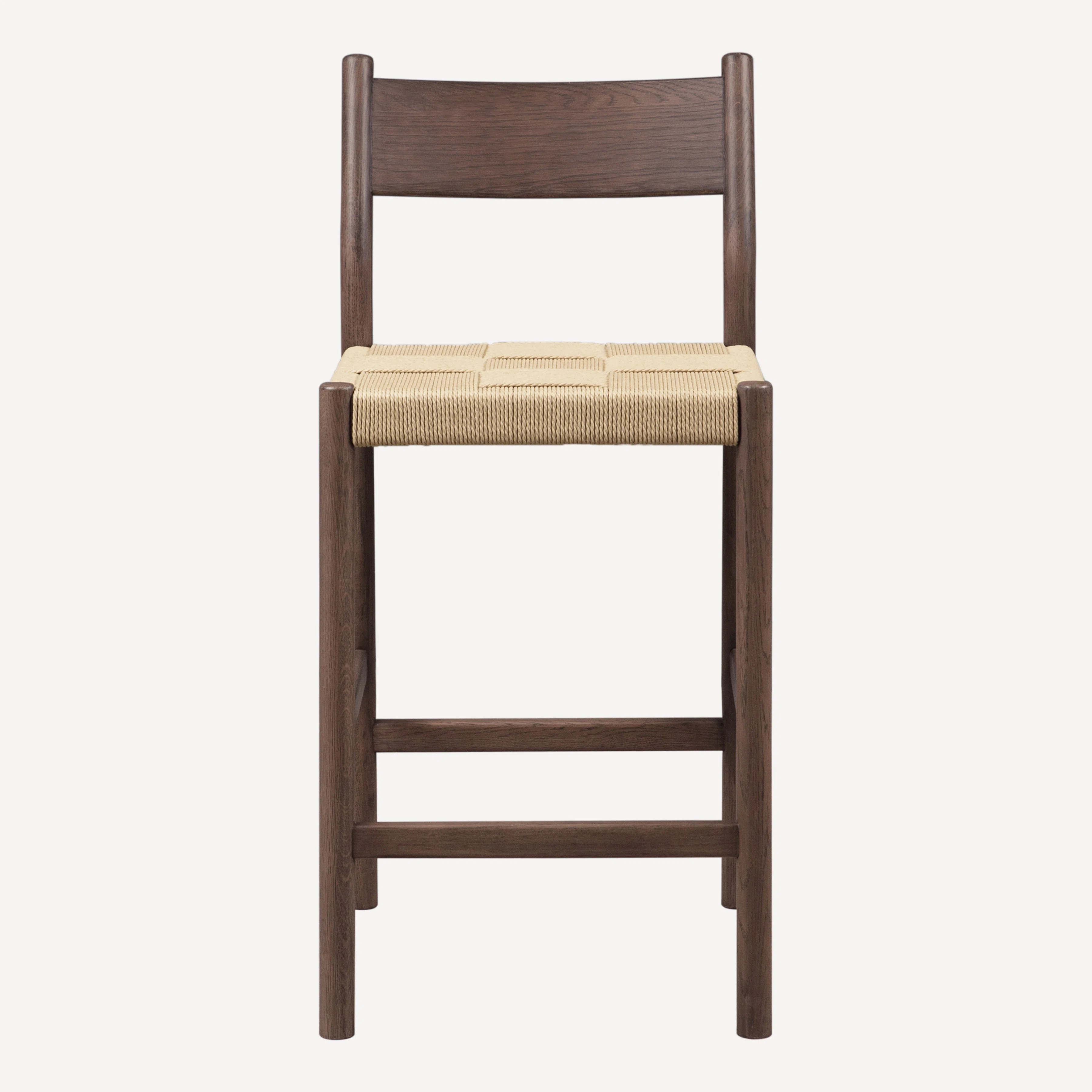 Joss & Main Enna Solid Oak & Danish Cord Counter Stool | Wayfair | Wayfair North America