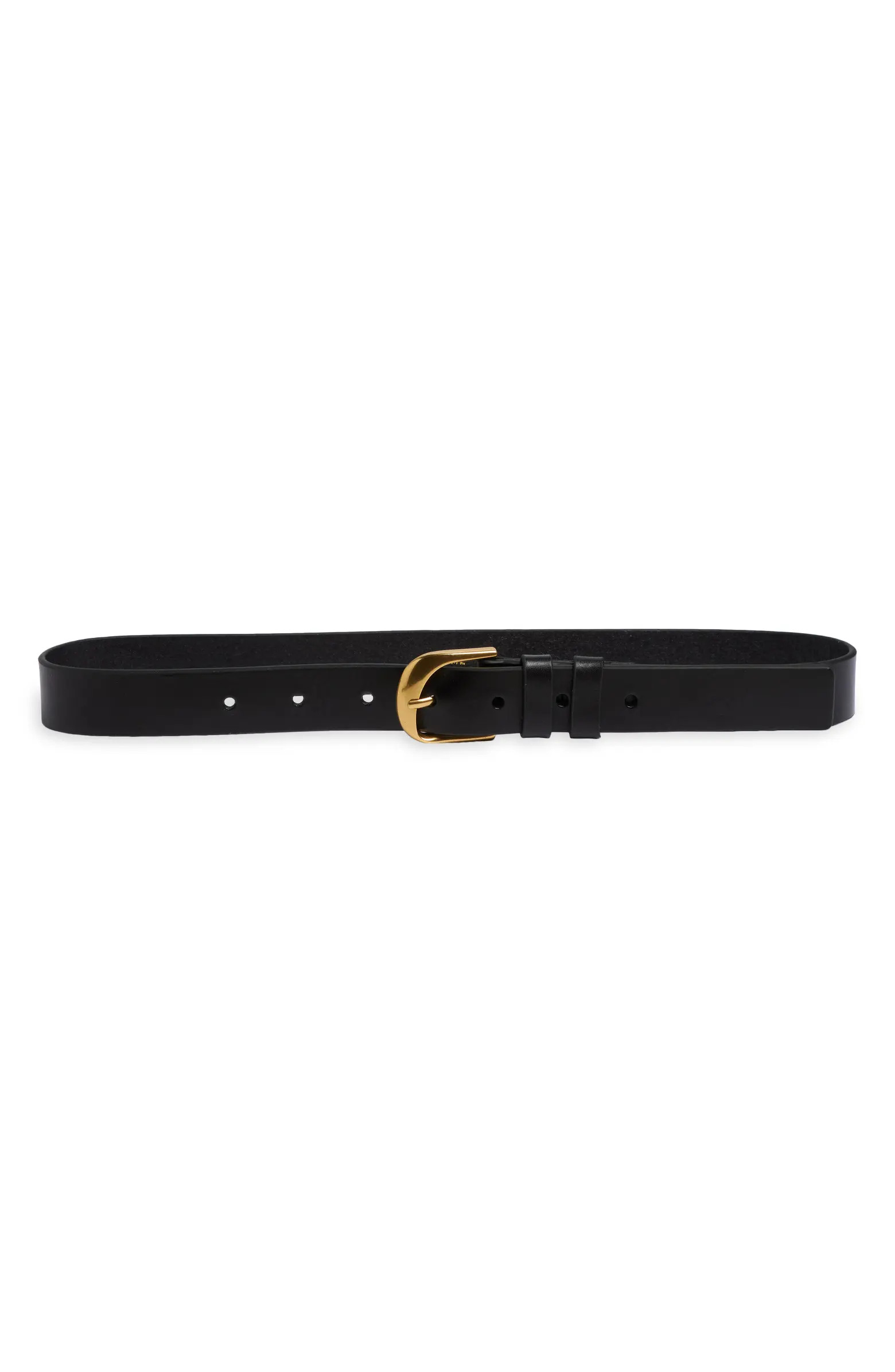 Twist Buckle Leather Belt | Nordstrom