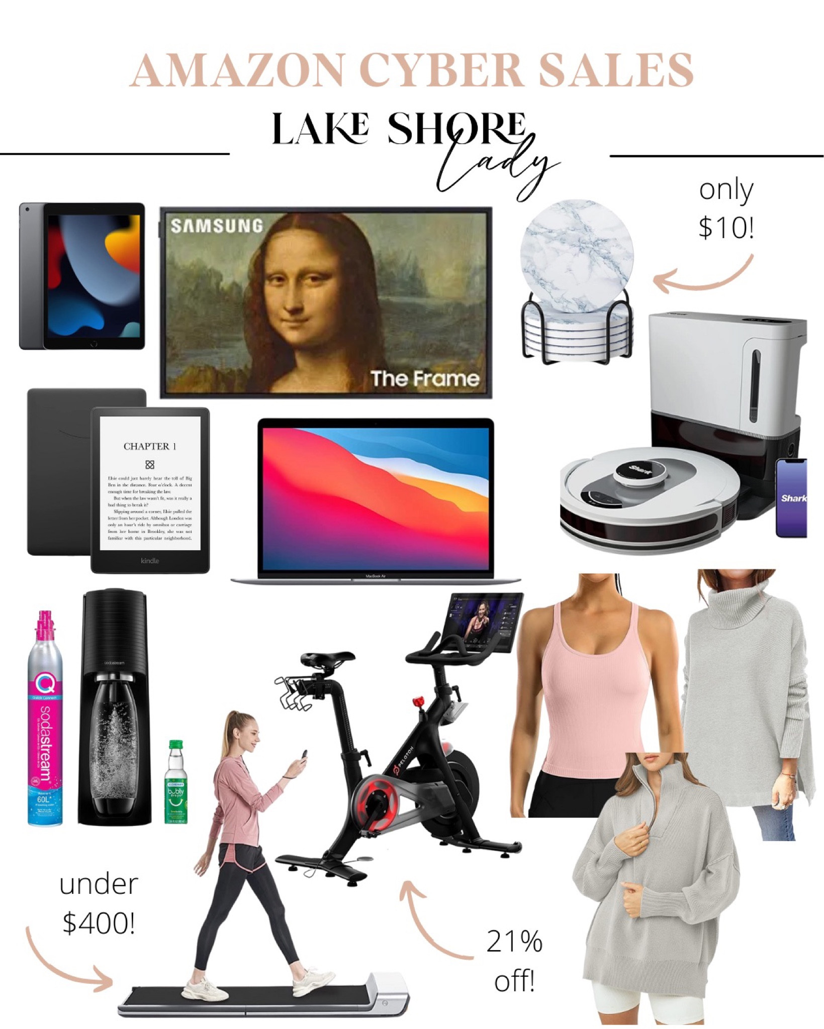 amazon cyber sales - amazon black friday - amazon sales - frame tv - shark robot vacuum - soda stream - kindle - ipad on sale - macbook air - apple on sale - peleton - under desk treadmill - amazon sweaters - walking treadmill - peleton on sale 

#LTKstyletip #LTKsalealert #LTKHoliday