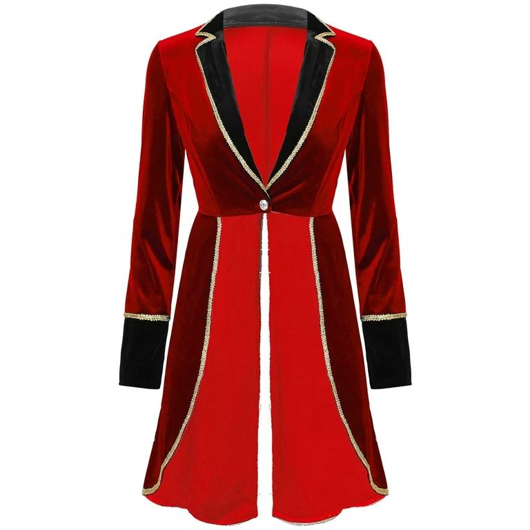 MSemis Women's Halloween Circus Ringmaster Tailcoat Fancy Dress Costume for Adult - Walmart.com | Walmart (US)