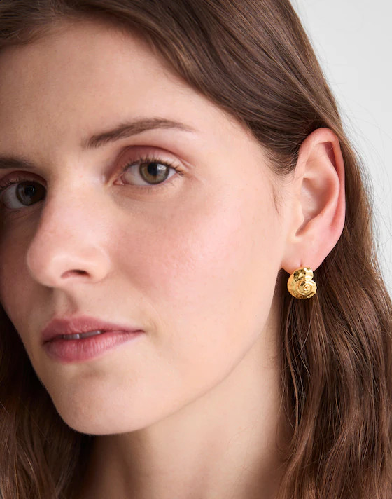 Shell Hoop Earrings | Madewell