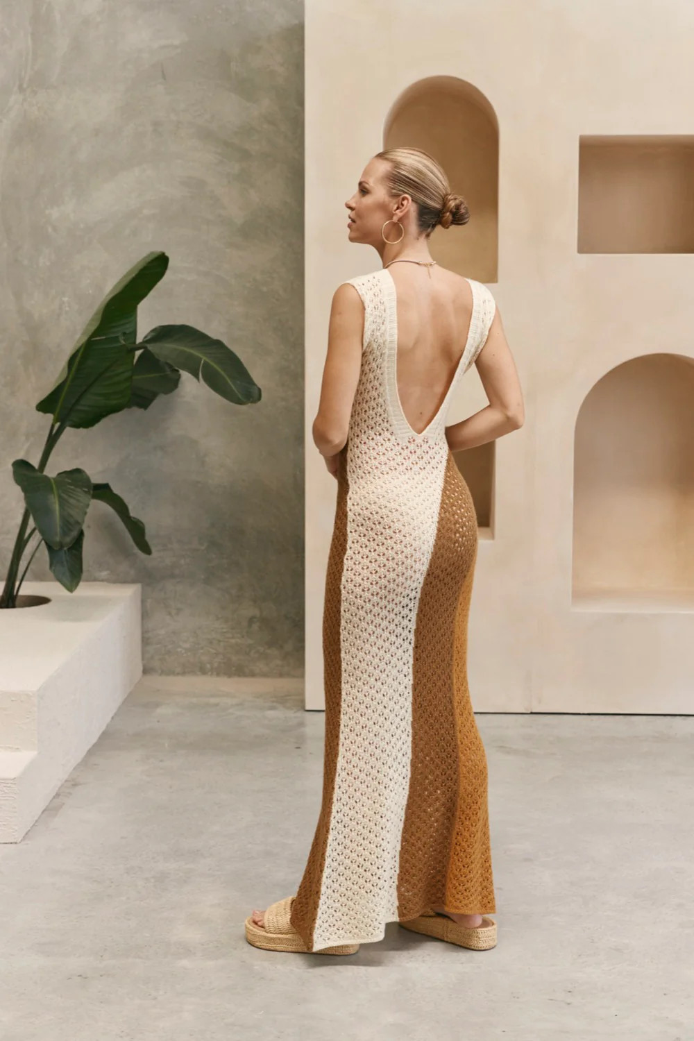 Amalita Knit Maxi Dress Brown | VRG Grl