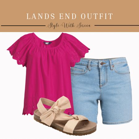 Lands end outfit, summer outfit, denim shorts, summer fashion, sandals

#LTKFindsUnder100 #LTKSeasonal #LTKStyleTip