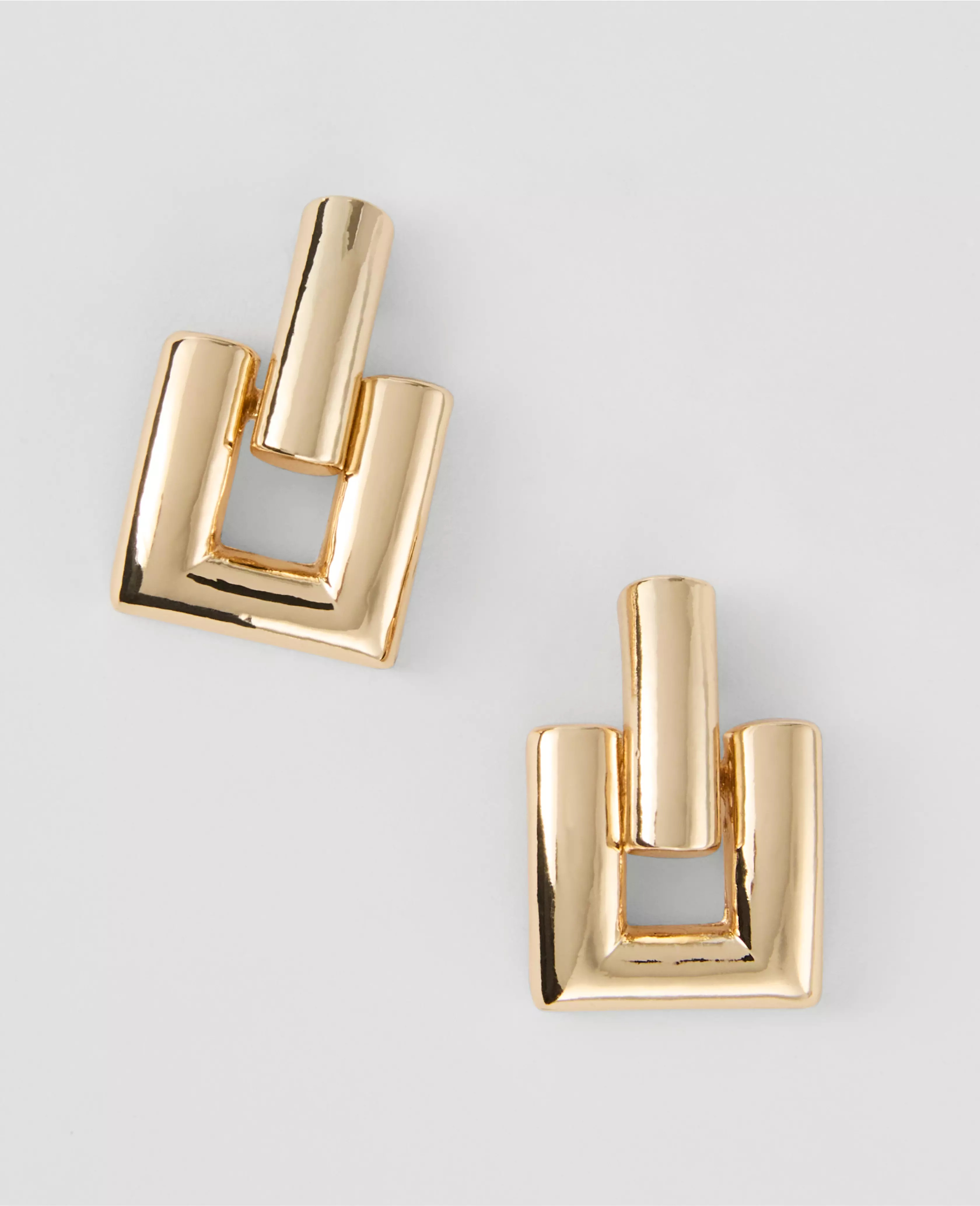 Square Door Knocker Drop Earrings | Ann Taylor