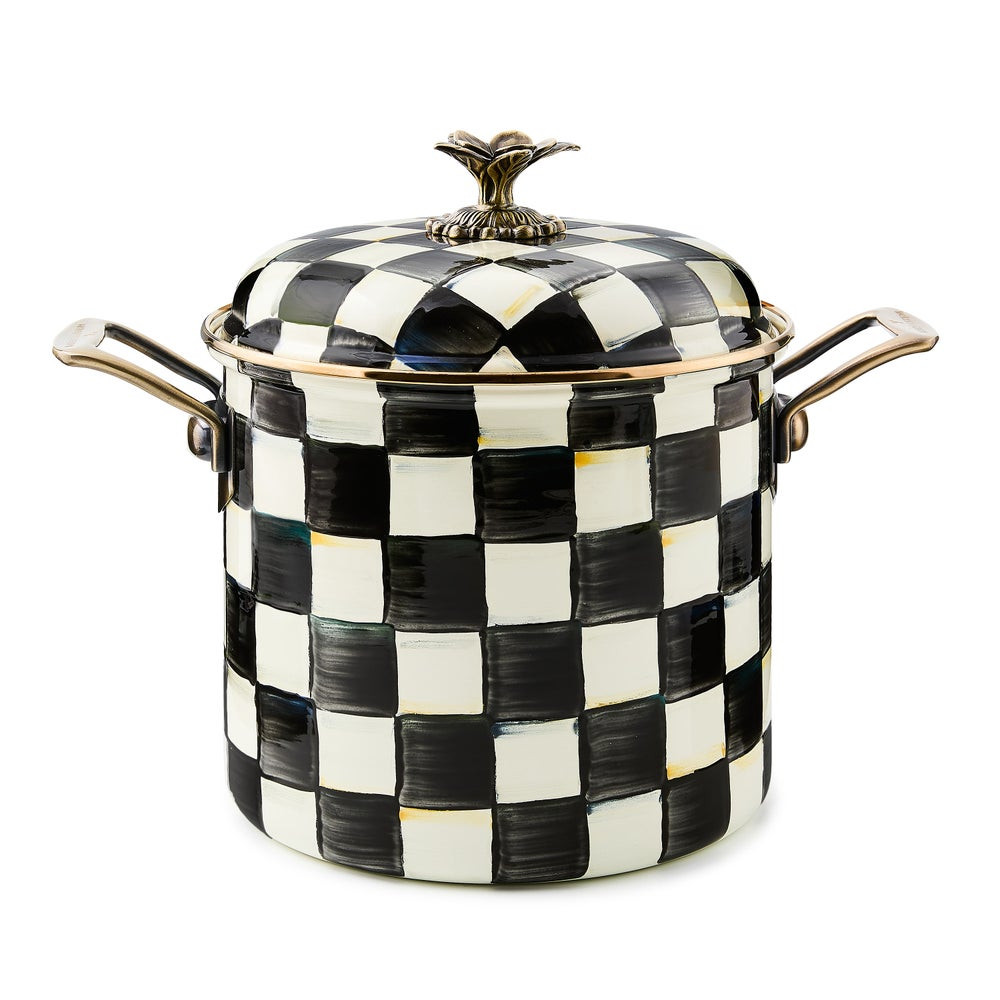 Courtly Check 7 Quart Stockpot | MacKenzie-Childs