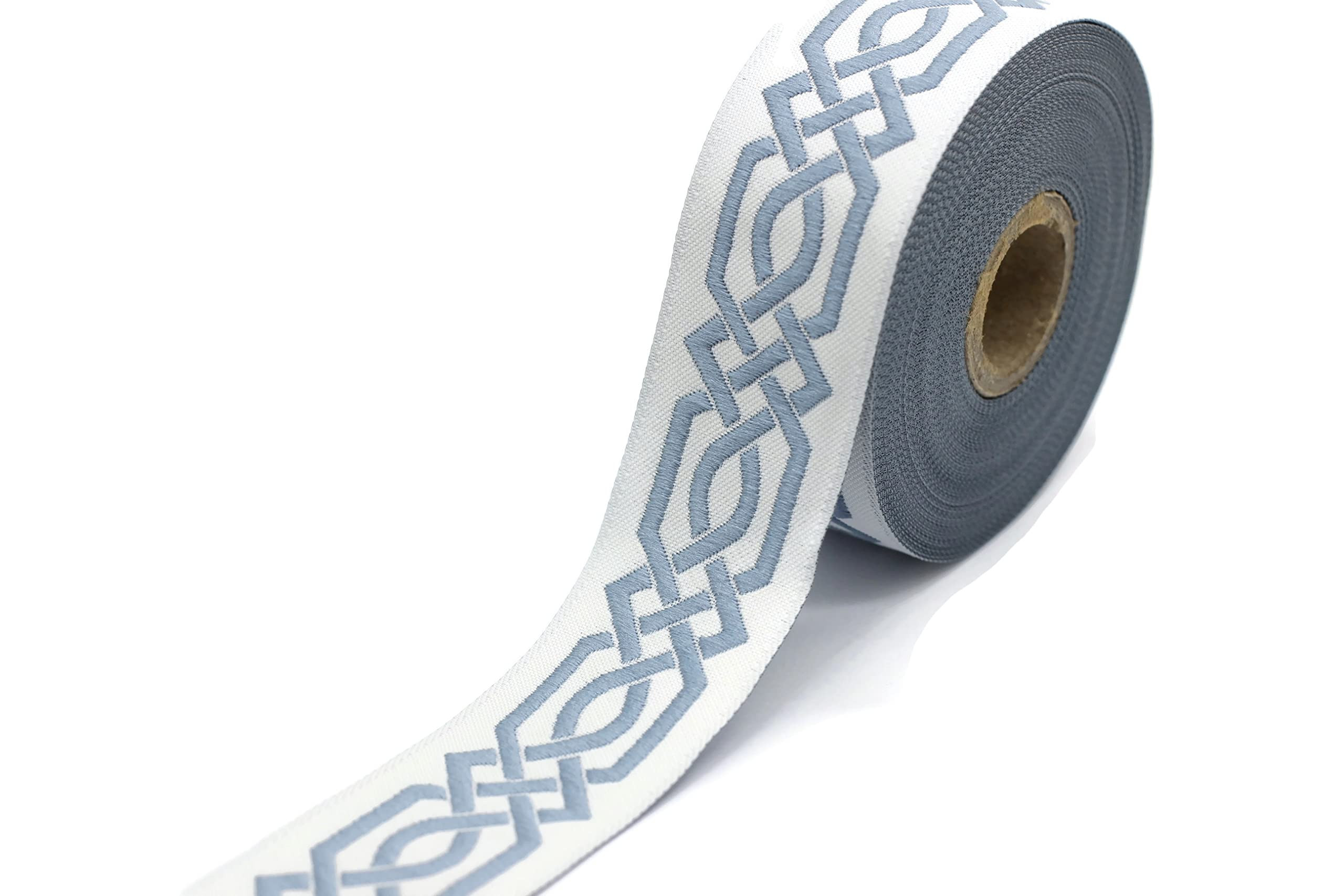 Amazon.com: 10.9 Yards Spool 1.37 inches Wide Dusty Blue Celtic Claddagh Ribbon Embroidered Woven Ribbon Jacquard Ribbon 35272 | Amazon (US)