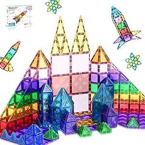 PicassoTiles 30 Piece Magnetic Tiles Building Blocks Mini Size Diamond Series Magnet Toys Travel ... | Amazon (US)