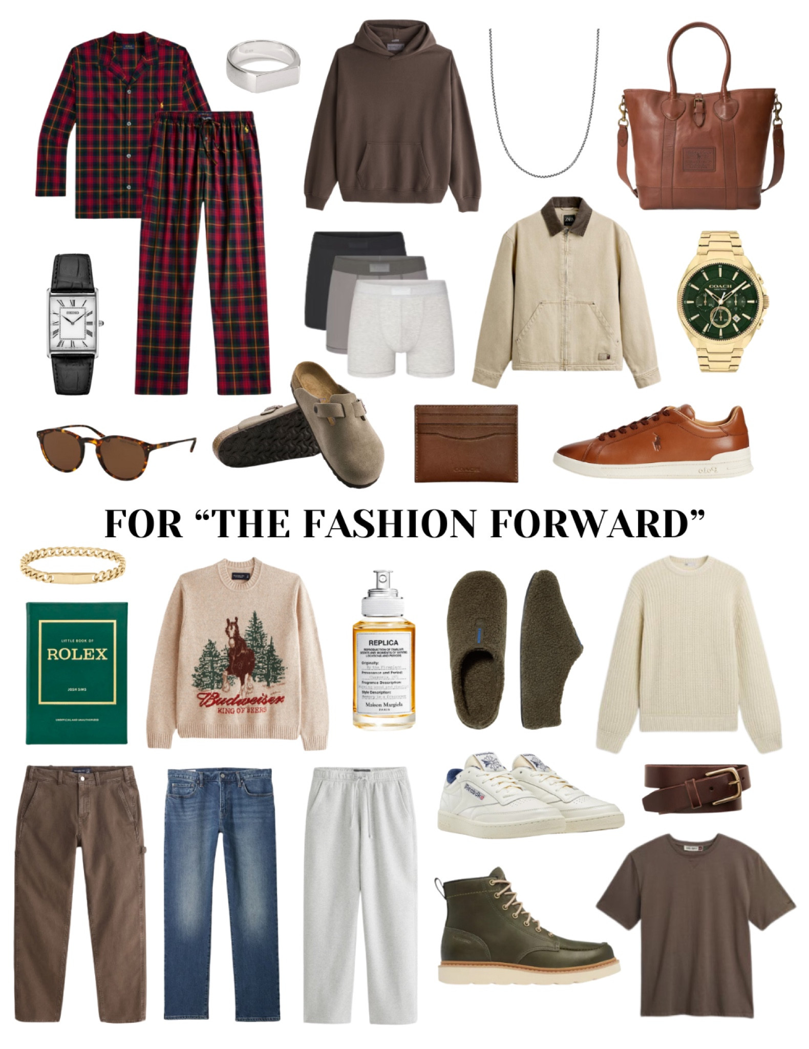 Gift guide for him! The fashion forward 🤍