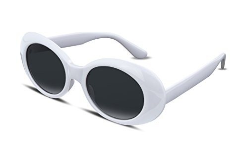 FEISEDY White Clout Goggles Kurt Cobain Sunglasses HypeBeast Oval Mod Style B2253 | Amazon (US)