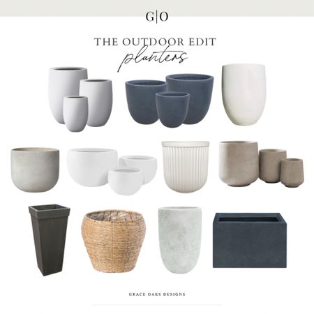 the outdoor edit: planters 
affordable beautiful planters for porch and patio. faux concrete resin light weight to move but look incredible! as a set & individually 

amazon planters. Amazon outdoor decor. Target outdoor decor. Outdoor planters. Concrete planters. Woven planter. Porch decor. Summer porch. Patio. Patio decor. Outdoor decor  

#LTKunder100 #LTKFind #LTKSeasonal