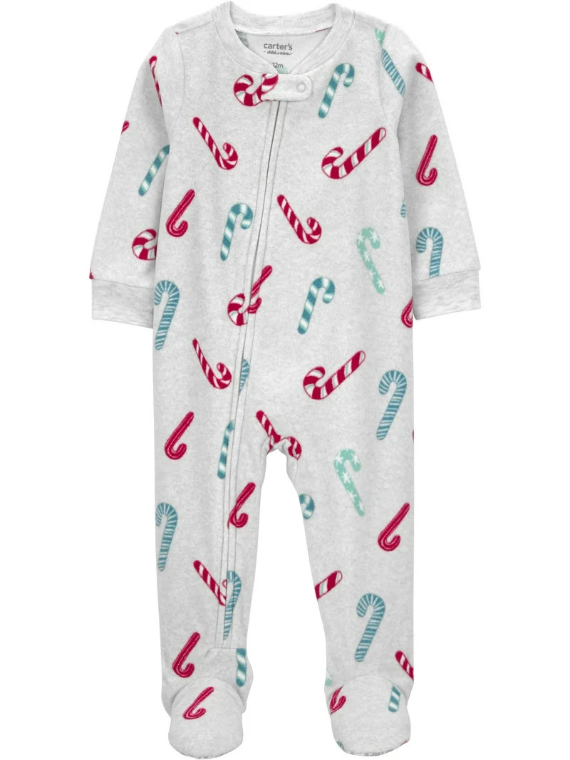 Carter's Child of Mine Baby and Toddler Holiday Pajama, One-Piece, Sizes 0/3M-5T - Walmart.com | Walmart (US)