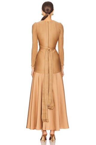 Mayle Vasquez El Pez Long Dress in Mocha from Revolve.com | Revolve Clothing (Global)
