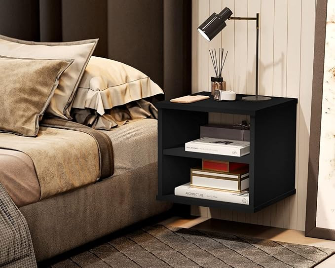 Kit 2 mesas de cabeceira TuttiCasa-Preto | Amazon (BR)