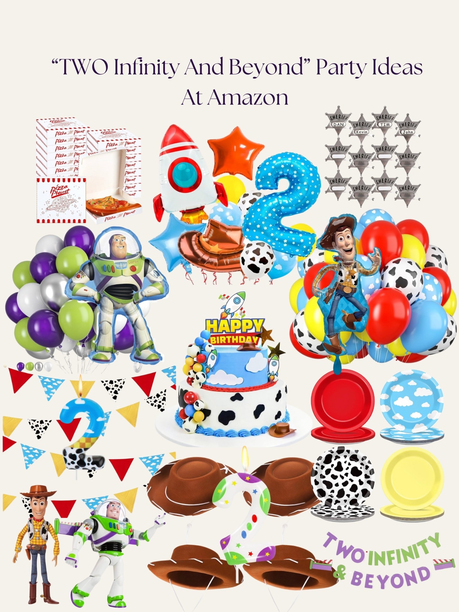 “Two Infinity And Beyond”  second birthday party ideas at Amazon!
.
Kids party decorations, Amazon finds, Amazon party decor, Toy Story party, Toy Story baby shower, Disney birthday party, buzz and woody, disney kids party, buzz Lightyear, first birthday, third birthday party, toddler birthday party inspo, easy party decorations

#LTKKids #LTKParties #LTKFamily