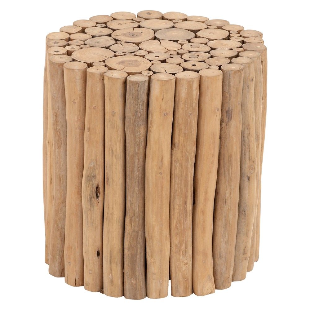 Teak Wood Stool - Olivia & May, Multi-Colored | Target