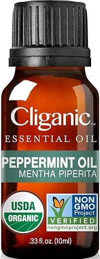 Cliganic USDA Organic Peppermint Essential Oil, 100% Pure Natural Undiluted, for Aromatherapy | N... | Amazon (US)