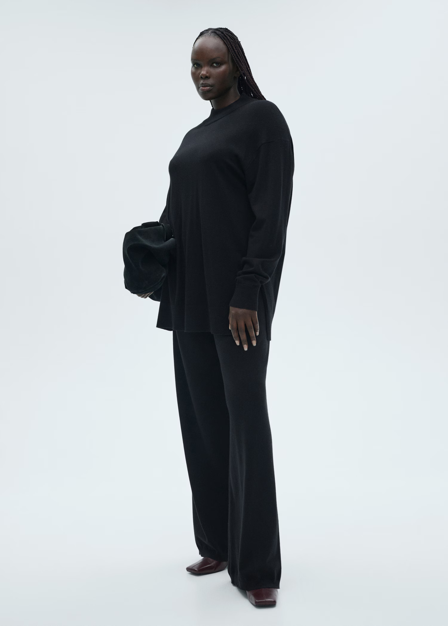 Fine-knit wideleg trousers - Women | MANGO USA | Mango (US/MX/AU)